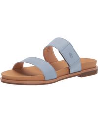 Xielong Womens Hush Puppies Leather Closed Toe Casual Slide Sandals 