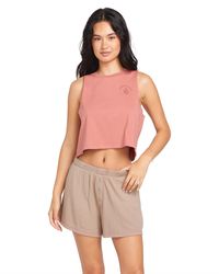 Volcom - Stone Hour Crop Tank Top - Lyst