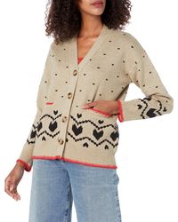 Monrow - Ht0804-46-supersoft Fleece Boyfriend Sweatshirt W/heart Embroidery - Lyst
