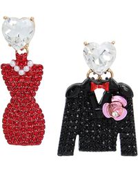 Betsey Johnson - S Going All Out Mismatch Earrings - Lyst