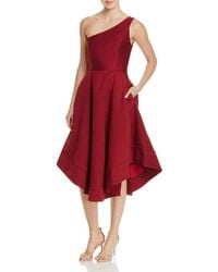 C/meo Collective - Making Waves Strapless High Low Fit And Flare Party Dress, Maroon - Lyst