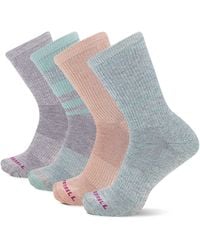 Merrell - And Cushioned Midweight Crew Socks-4 Pair Pack- Moisture Agement And Anti-odor - Lyst