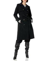 London Fog - Plus Size Double-breasted 3/4 Length Belted Trench Coat - Lyst