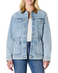 Amazon Essentials - Regular-fit Low Stretch Denim Cinched Waist Barn Jacket - Lyst