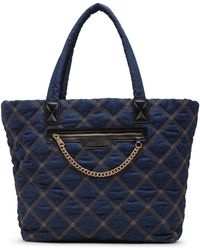 Steve Madden Women's Tonya-M Nylon Tote Bag - Black, Large Size, 22x15x5 Inches, Chain Strap, Zip Pocket - View #2