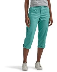 Lee Jeans - Petite Flex-to-go Mid-rise Relaxed Fit Cargo Capri Pant - Lyst