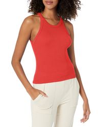 Monrow - Ht0759-7-the Ultimate Tank Deep Red - Lyst