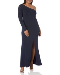 Vince Camuto - One Shoulder Long Sleeve Gown - Lyst