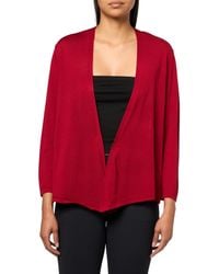 Kasper - Self Edge A Line Cardigan 3q Sleeves - Lyst