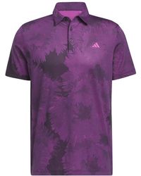 adidas - Golf S Flower Mesh Polo Shirt - Lyst