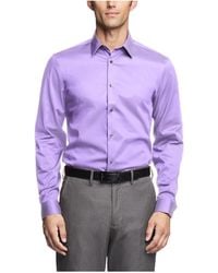 Calvin Klein - Dress Shirt Regular Fit Herringbone Stretch - Lyst