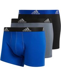 adidas - Stretch Cotton 3-pack Trunk - Lyst