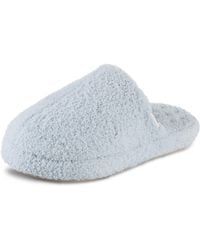 Isotoner - Indoor/outdoor Cozy Plush Terry Knit Joey Scuff Slippers With Memory Foam Comfort And Heel Support - Lyst