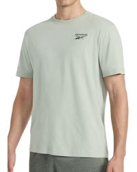 Reebok - 's Small Embroidery Crewneck T-shirt - Lyst