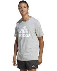 adidas - Essentials Single Jersey Big Logo T-shirt - Lyst