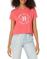 Tommy Hilfiger - Short Sleeve Printed Chest Graphic T-shirt - Lyst