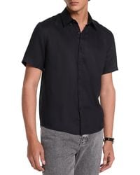 Michael Kors - Short Sleeve Linen Shirt - Lyst