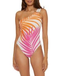 Trina Turk - S Sheer Tropics Maillot Swimsuit - Lyst