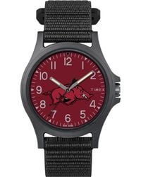 Timex - Collegiate Pride 40mm Watch – Arkansas Razorbacks With Black Fastwrap - Lyst