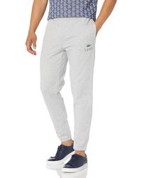 Lacoste - Tapered Fit Sweatpants W/adjustable Waist & Medium Croc Graphic On The Front Hip - Lyst