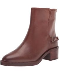Franco Sarto - S Colt Bootie Whiskey Brown Leather 6 M - Lyst