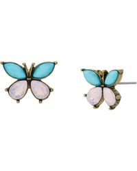 Betsey Johnson - Boho Butterfly Stud Earrings - Lyst