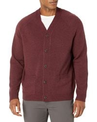 Amazon Essentials - Maglione Cardigan con Scollo A V in Lana di Agnello con Tasche - Lyst