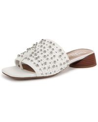 Franco Sarto - S Loran Slide Sandal White Stud 12 M - Lyst