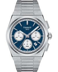 Tissot - S Prx Automatic Chronograph 316l Stainless Steel Case Automatic Watches - Lyst
