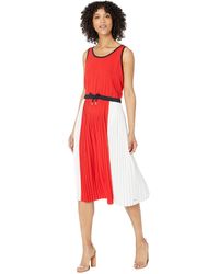 Tommy Hilfiger - Pleated Dress With Elastic Waist - Lyst