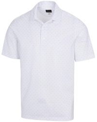 Greg Norman - Collection Freedom Micro Pique Spinner Print Polo White - Lyst