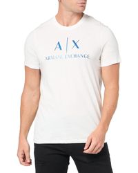 Emporio Armani - A | X Armani Exchange Slim Fit Cotton Jersey Gradient Colored Classic Ax Logo Tee - Lyst