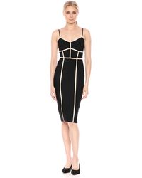 bcbg metallic shirred bodycon dress