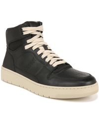 Vince - S Mason High Top Sneakers Black Leather 7.5 M - Lyst