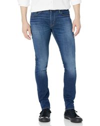 Emporio Armani - A | X Armani Exchange J33 Super Skinny Stretch Dark Blue Jeans - Lyst