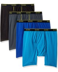 Hanes - Ultimate P4 Ultimate Breathable Long Leg Boxer Br - Lyst