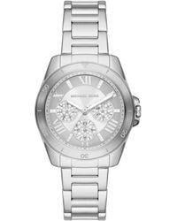 Michael Kors - Alek Multifunction Silver-tone Stainless Steel Watch - Lyst