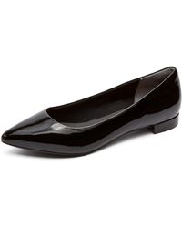 Rockport - Total Motion Adelyn Ballet Dress Flat Shoes 8 M (B) Patent Leather - Lyst