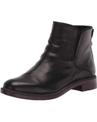 Franco Sarto - S Marcus Flat Ankle Bootie Black Leather 9 M - Lyst