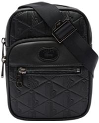 Lacoste - Embossed Monogram Small Crossover Bag - Lyst