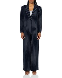 Norma Kamali - Single Breasted Straight Leg Jumpsuit - Lyst