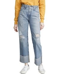 AG Jeans - Tomas High Rise Baggy Fit Straight Leg Jean - Lyst