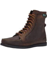 Eastland Suede Casco 1955 Fringe Moccasin Bootie In Brown Lyst