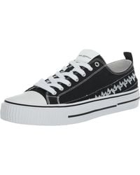 Karl Lagerfeld - Paris Cottom Canvas Logo Band Low Top Sneaker - Lyst
