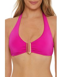 Trina Turk - Standard Monaco U-wire Halter Bikini Top - Lyst