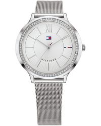 silver tommy hilfiger watch women's