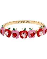 Betsey Johnson - S Apple Bangle Bracelet - Lyst
