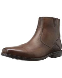 rockport men's traviss zip boot chelsea boot
