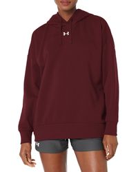 Under Armour - Womens Rival Fleece Oversized Hoodie, - Lyst