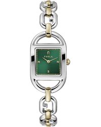 Furla - Stainless Steel & Gold Tone Bracelet Watch - Lyst